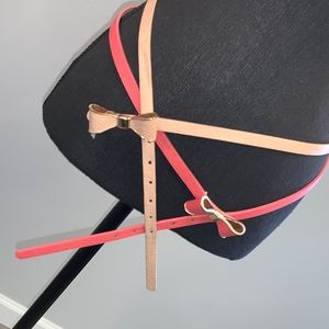 Belt with Bow Accents